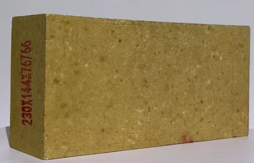 Buy Light Yellow High Alumina Refractory Brick with Ash 0.3% and High Porocity of 22% online manufacture